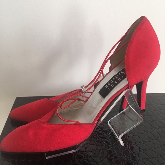 stuart weitzman red shoes